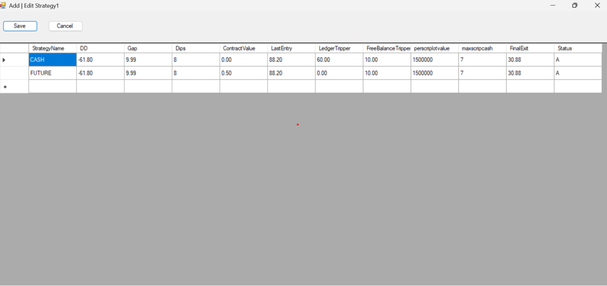 Strategy Configuration