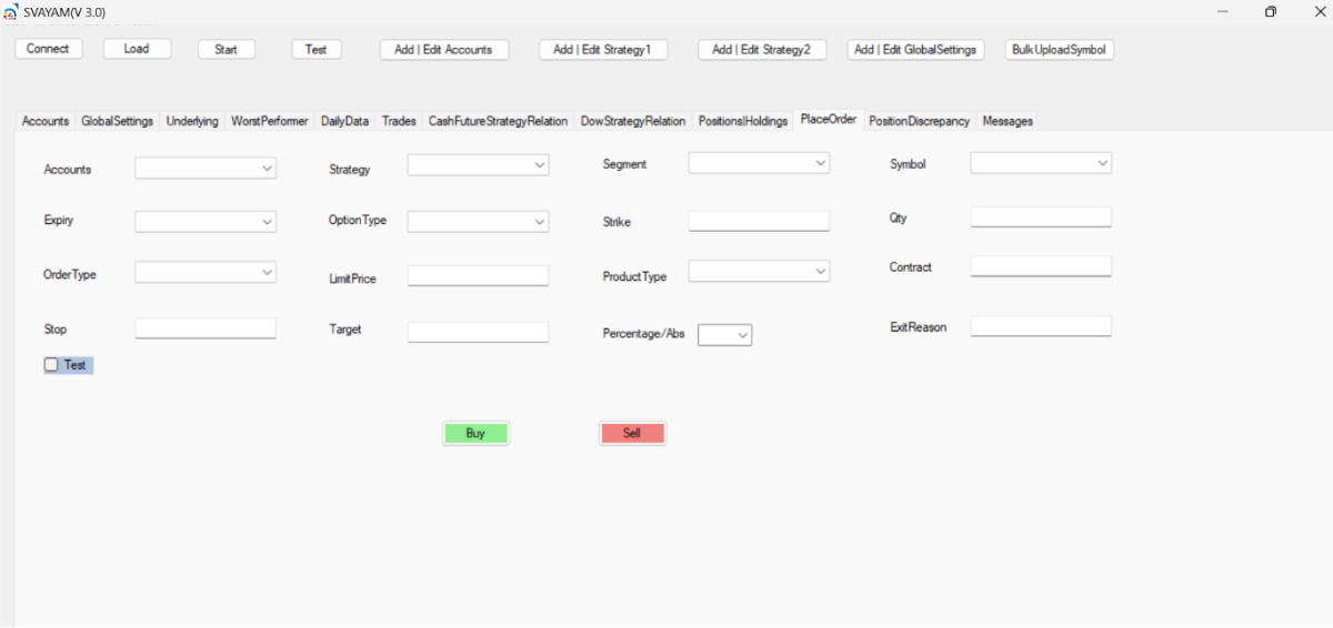 Strategy Configuration